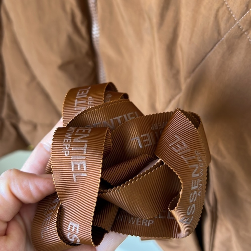 Essentiel antwerp brown and yellow chameleon puffer jacket - Picture 9 of 16